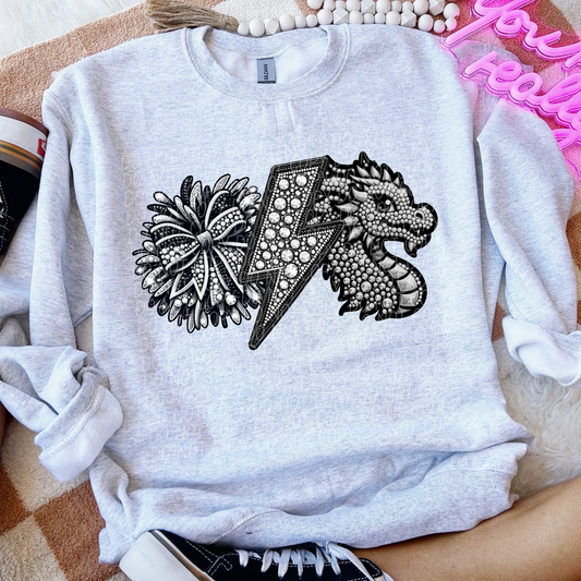 Dragons Cheer Sequined