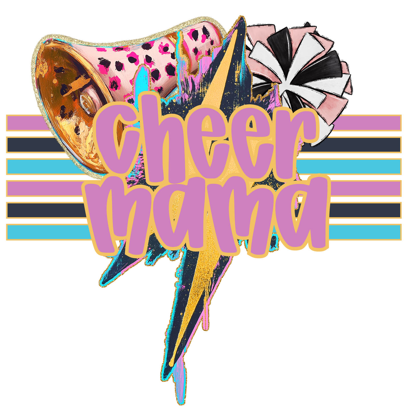 Cheer Mama w/Pom (geode)