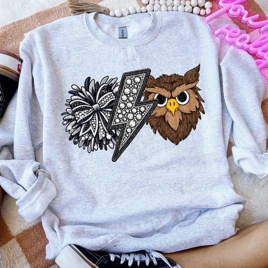 Owl Cheer Sequined