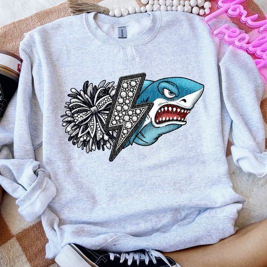 Sharks Cheer Sequined
