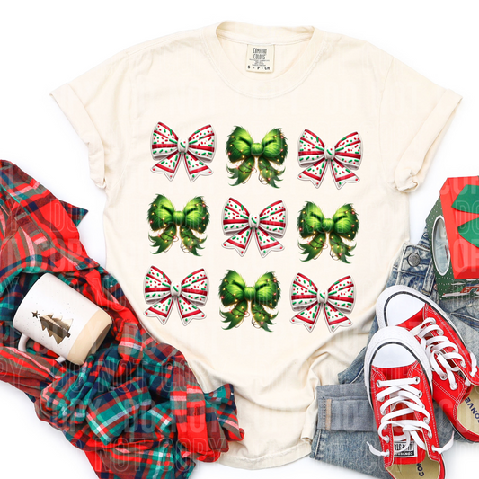 Christmas bow collage