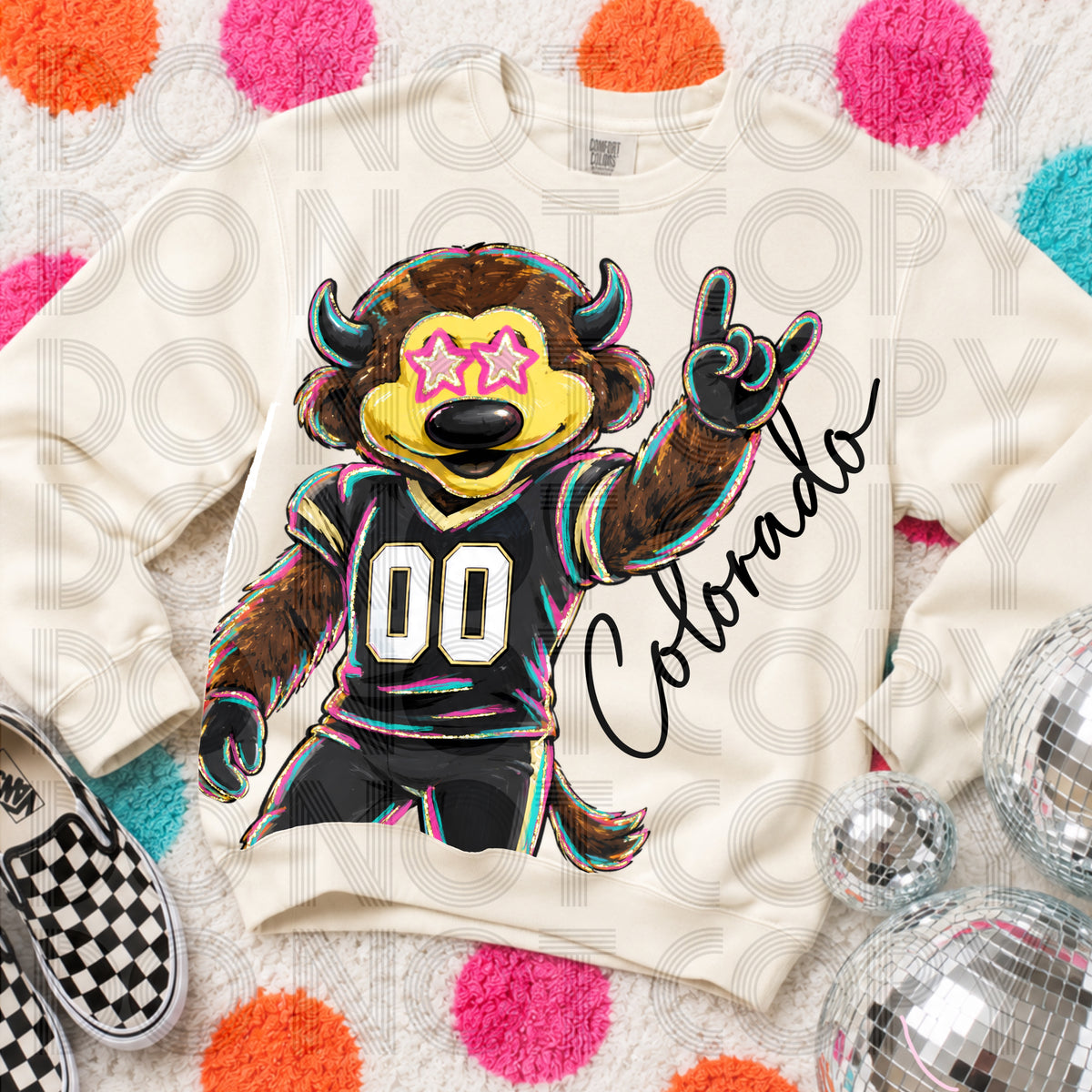 Cropped Delulu Mascot Colorado