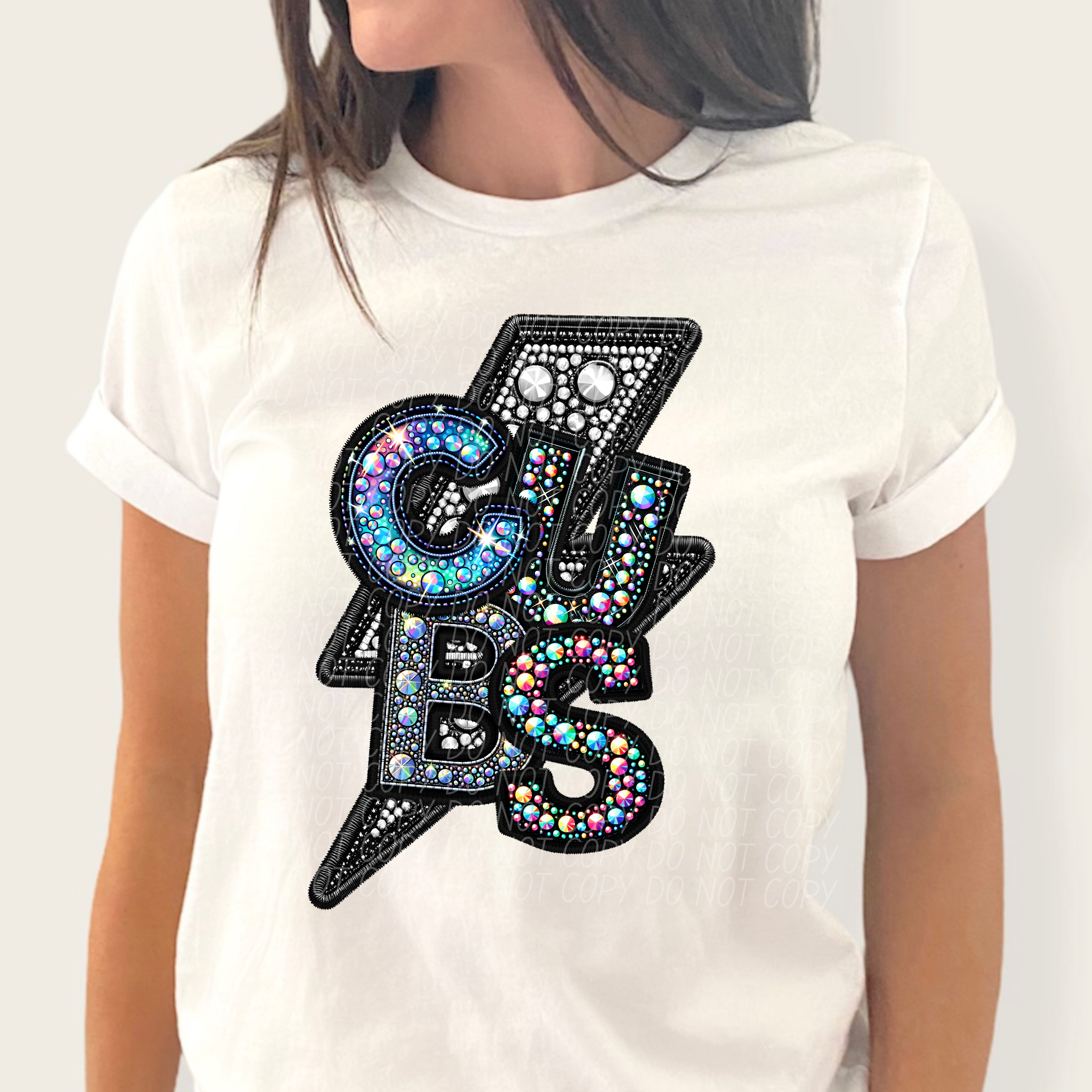 Cubs (rhinestones) – Earthline Customs