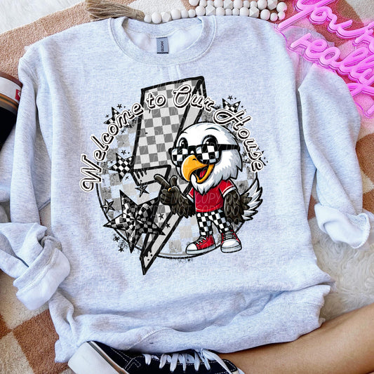 Welcome to our house eagles (checkered)