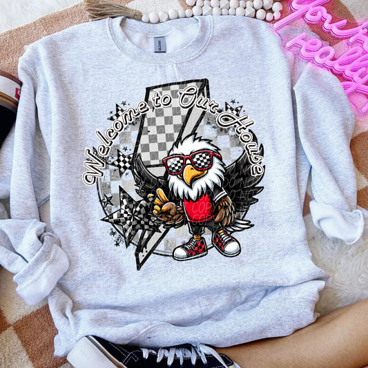 Welcome to our house eagles (checkered)