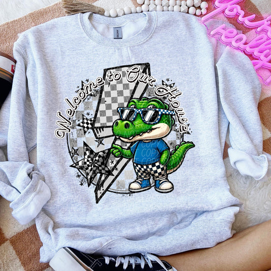 Welcome to our house gators (checkered)