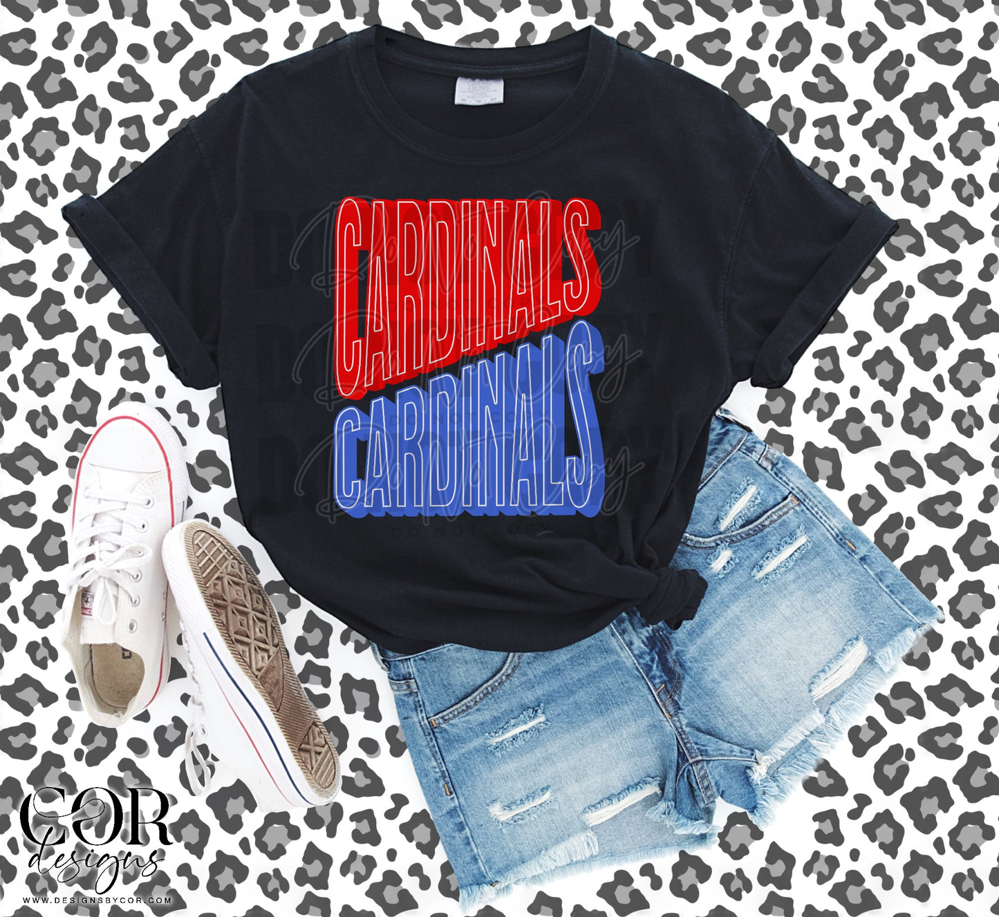 Cardinals Red And Blue