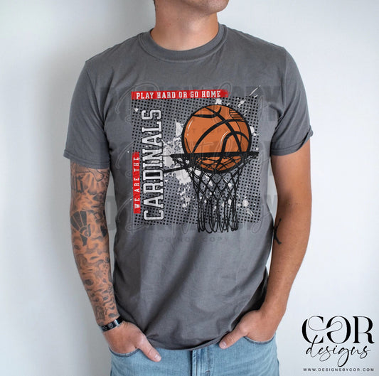 Play Hard Or Go Home Cardinals Red