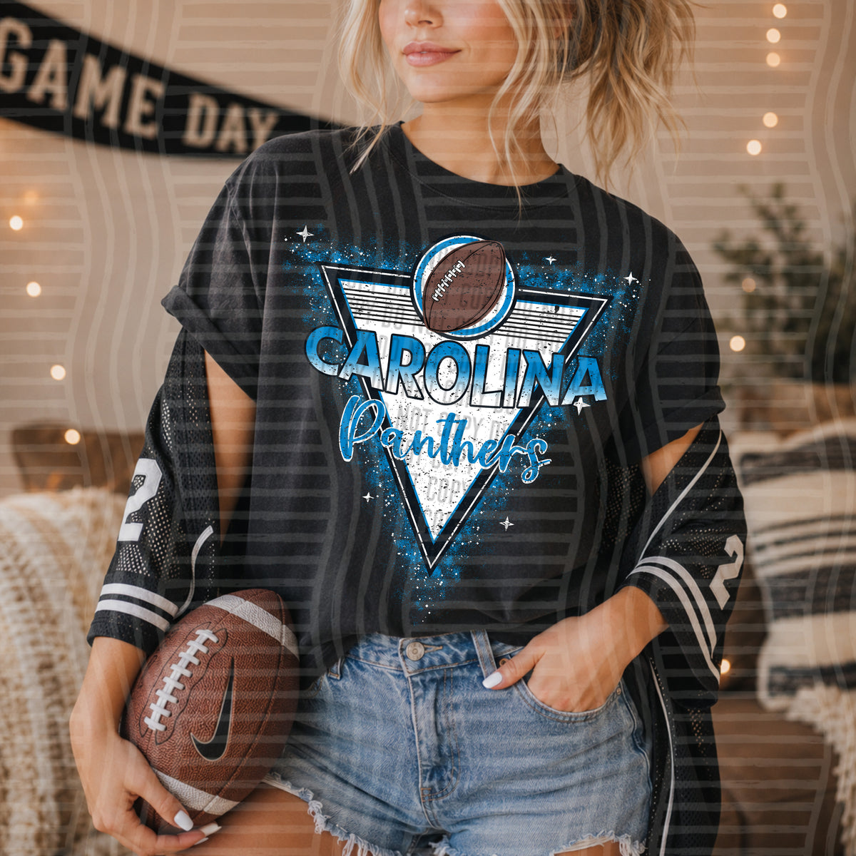 NFL Triangle Badge - Carolina Panthers