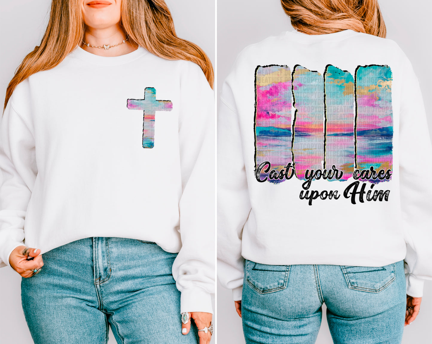 Watercolor Cross- pocket