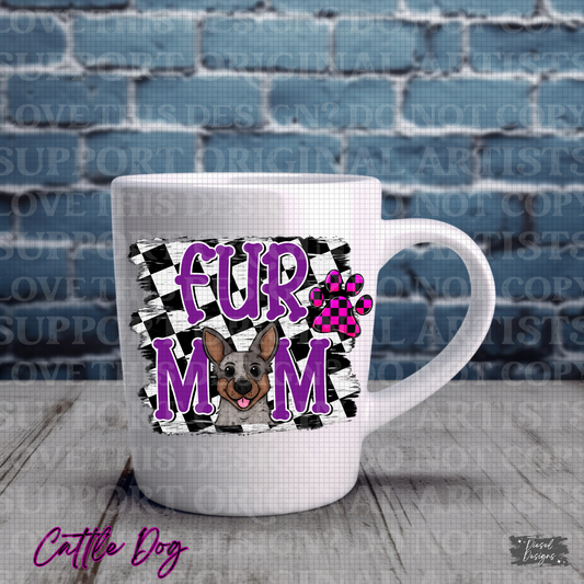 Fur Mom-Purple Cattle Dog