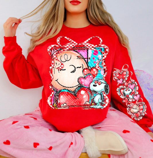 CHARLIE BROWN VALENTINE SLEEVE