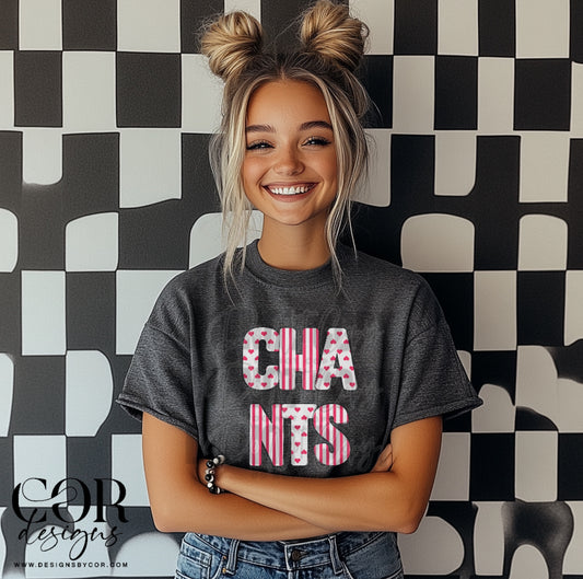 Chants (pink hearts)