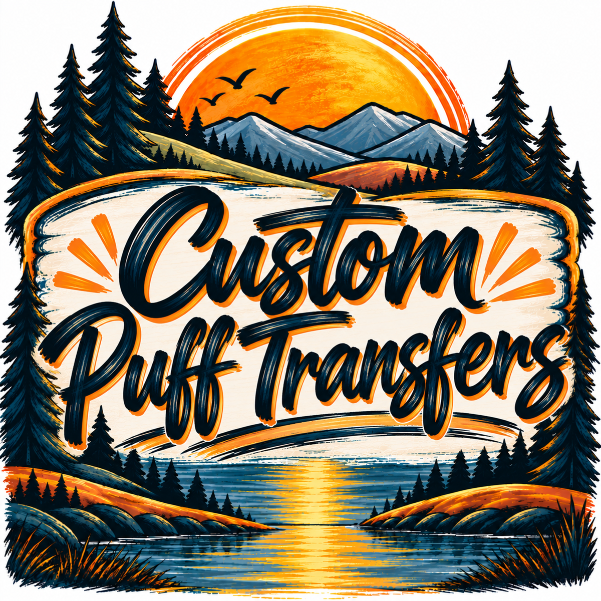 Custom Puff Transfers-Art Upload