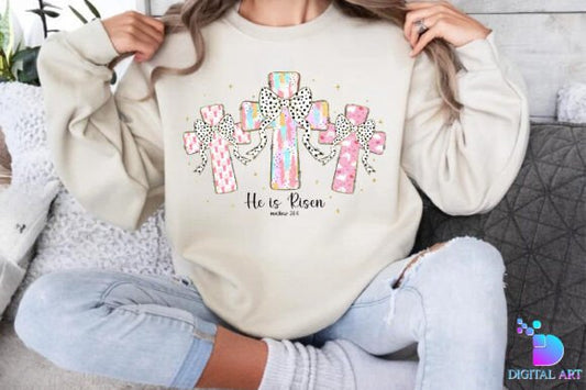 He Is Risen Easter Crosses