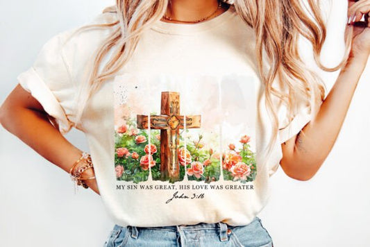 My sin was great, his love was greater