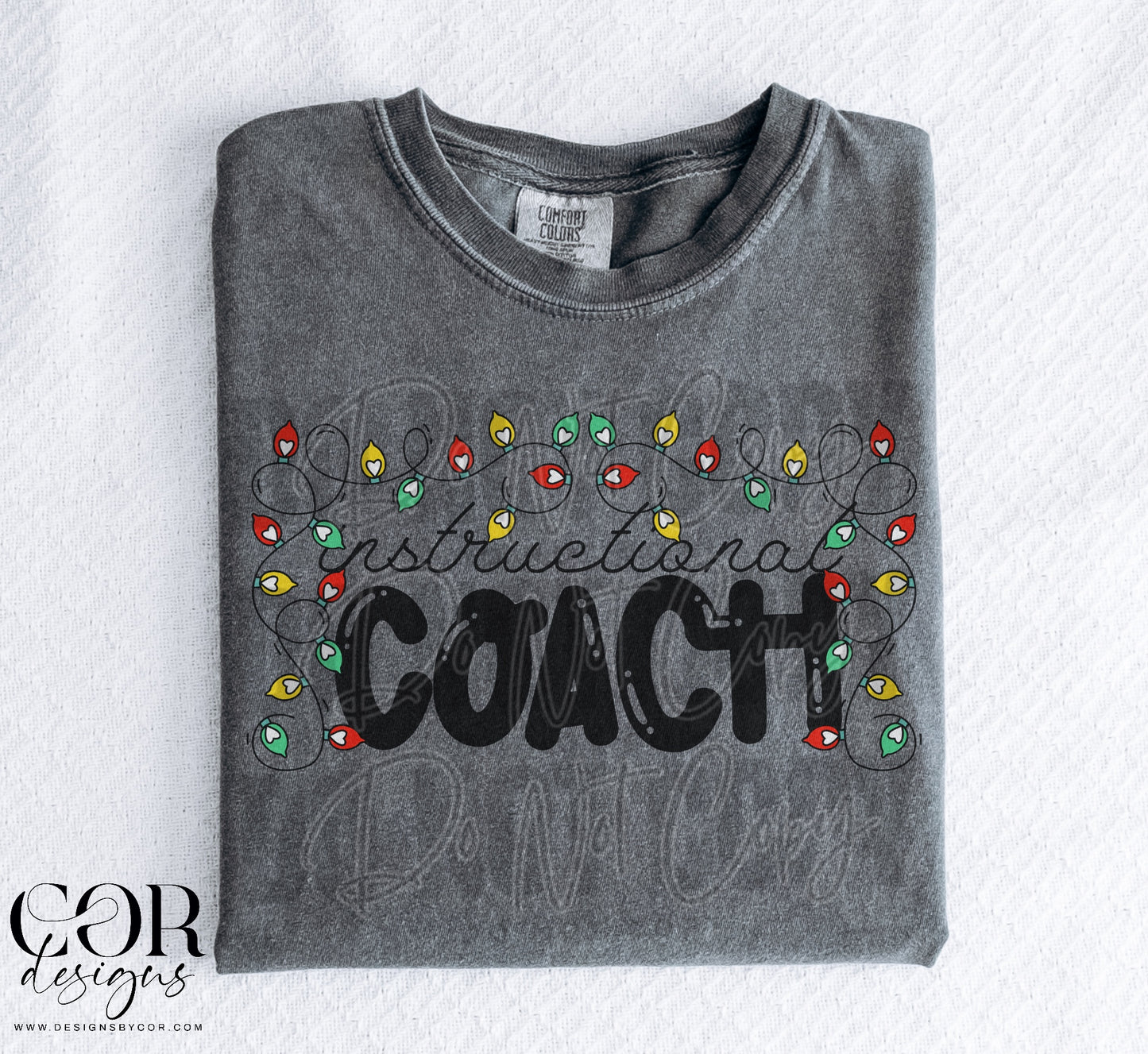 Instructional Coach With Christmas Lights