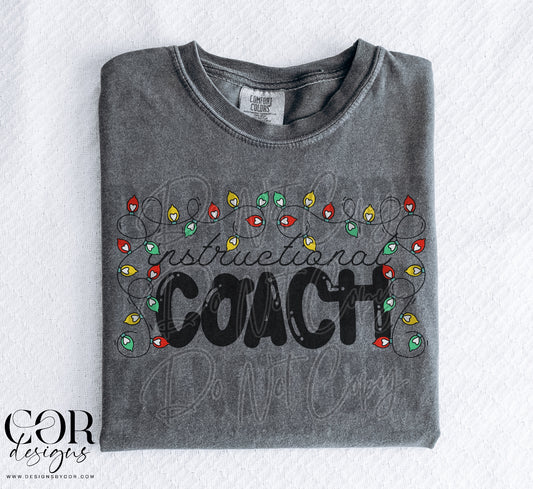 Instructional Coach With Christmas Lights