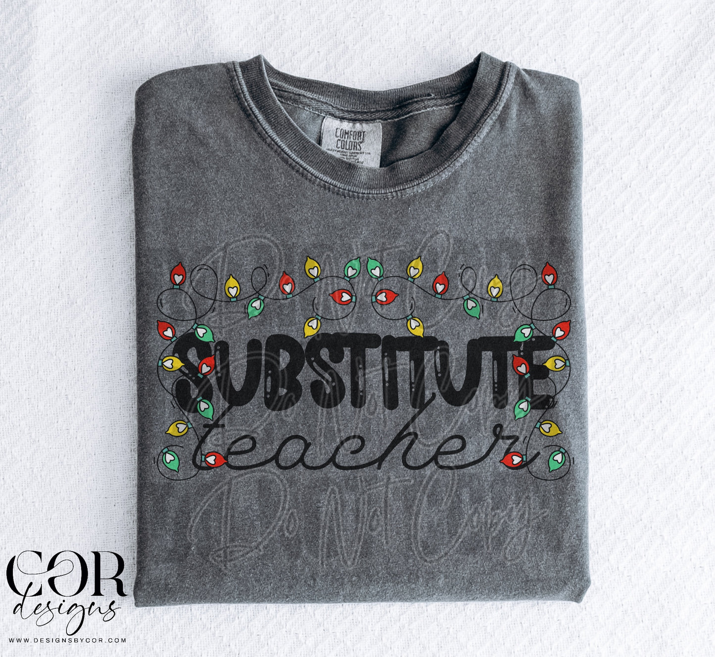 Substitute Teacher With Christmas Lights