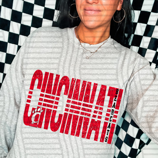 College Lined - Cincinnati Bearcats