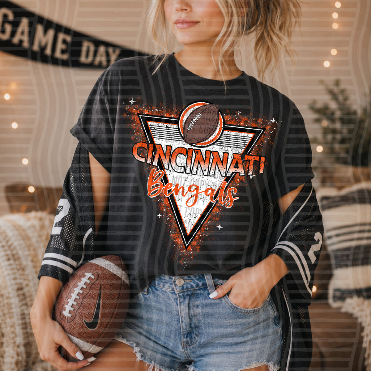 NFL Triangle Badge - Cincinnati Bengals