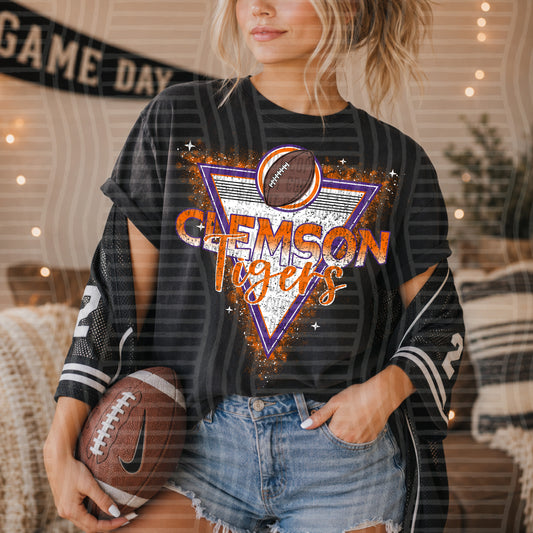 College Triangle Badge - Clemson Tigers