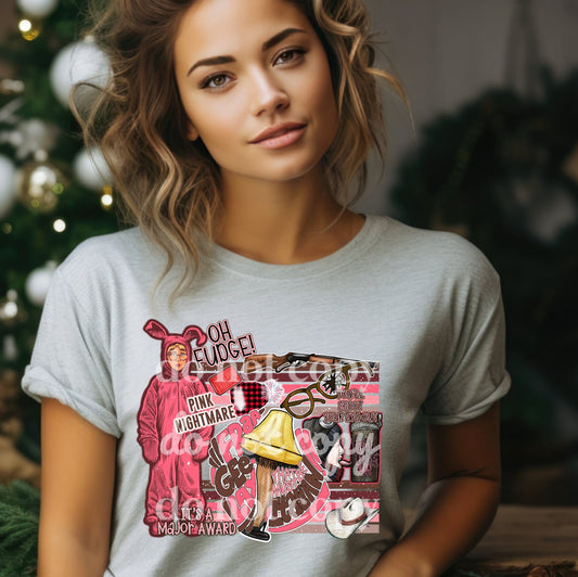 Ralphie Pajamas Collage -DTF Transfer