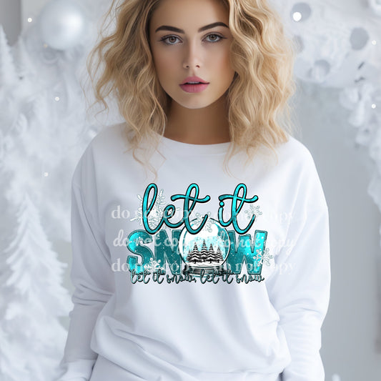 Let It Snow Let It Snow - Blue