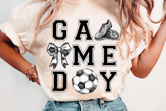 Game Day Soccer Ball And Bows