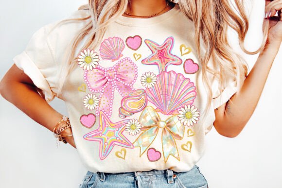 Coquette summer seashells