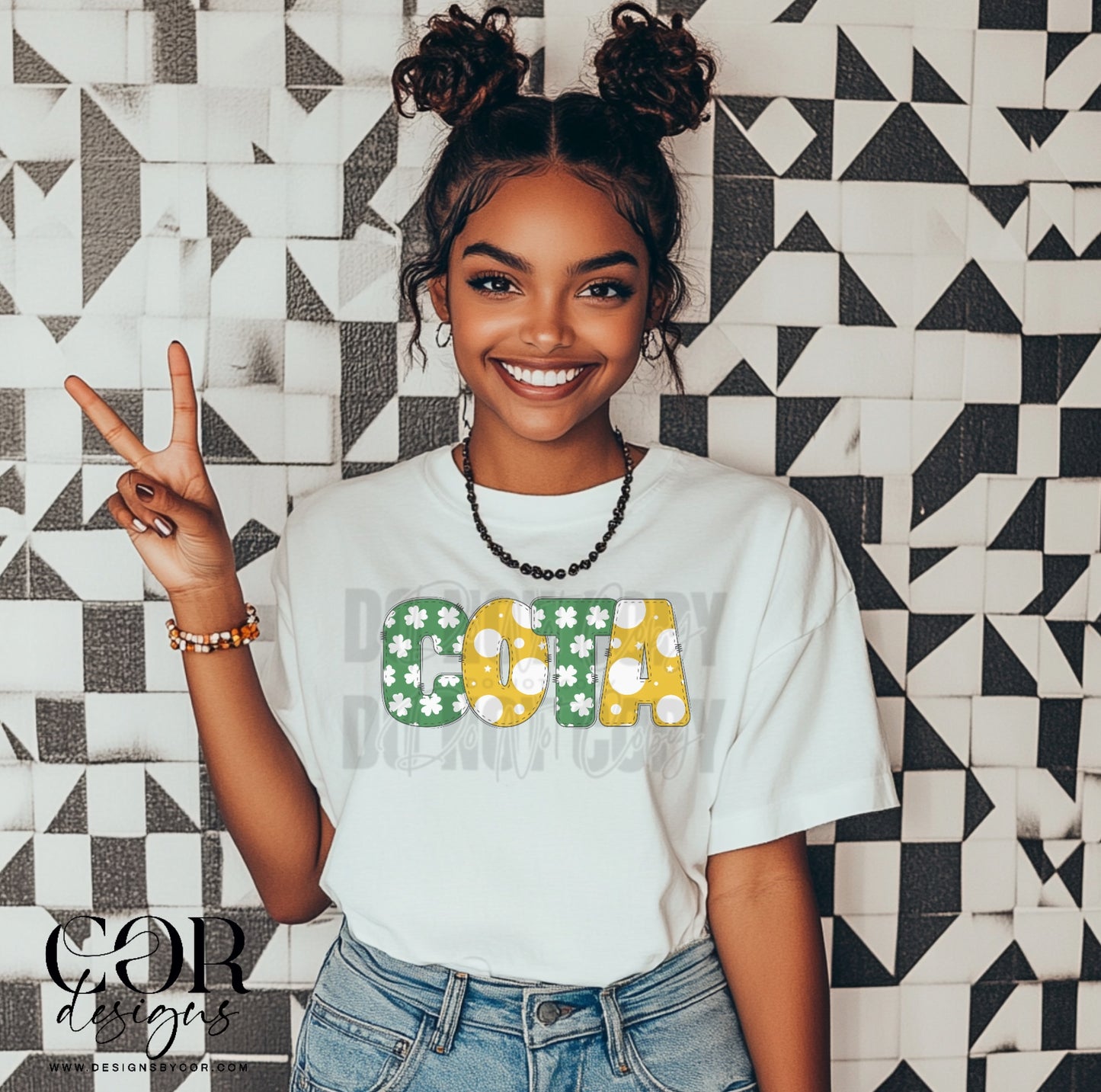 COTA Clover Letters Straight