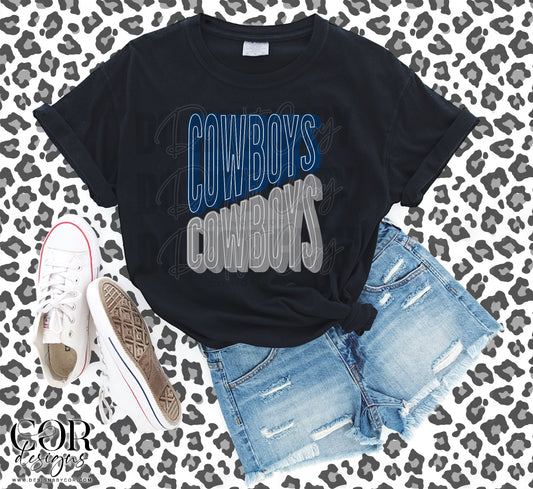 Cowboys Blue And Silver