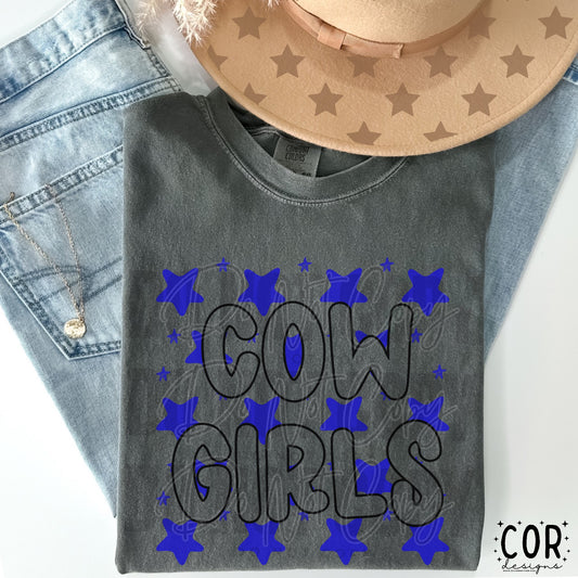 Cowgirls Royal Blue Stars