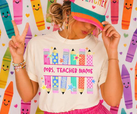 Personalized Pencil Teacher Name