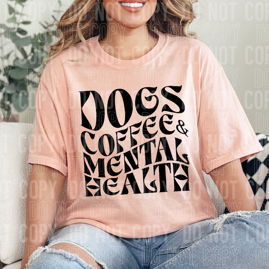 Dogs coffee & mental health (black)