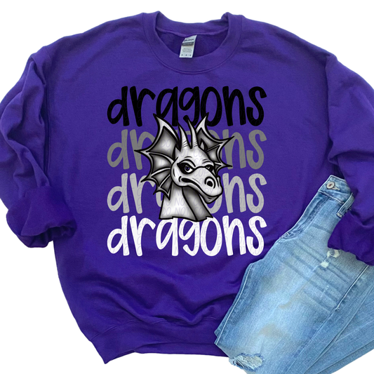 Dragons Faded Stack