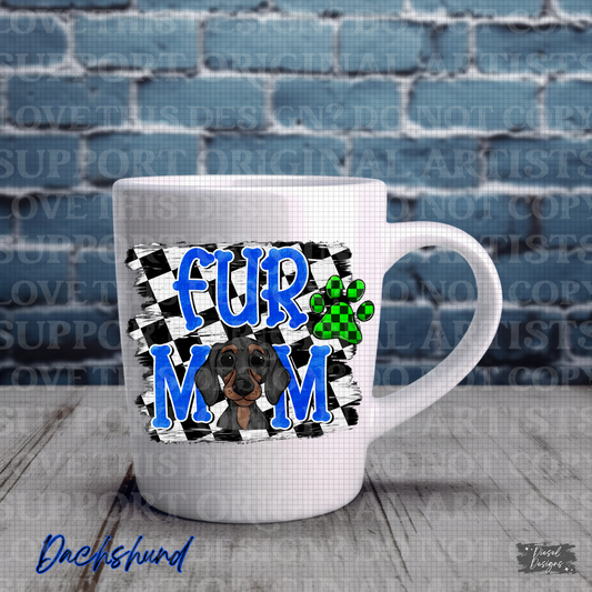 Fur Mom-Blue Dachshund