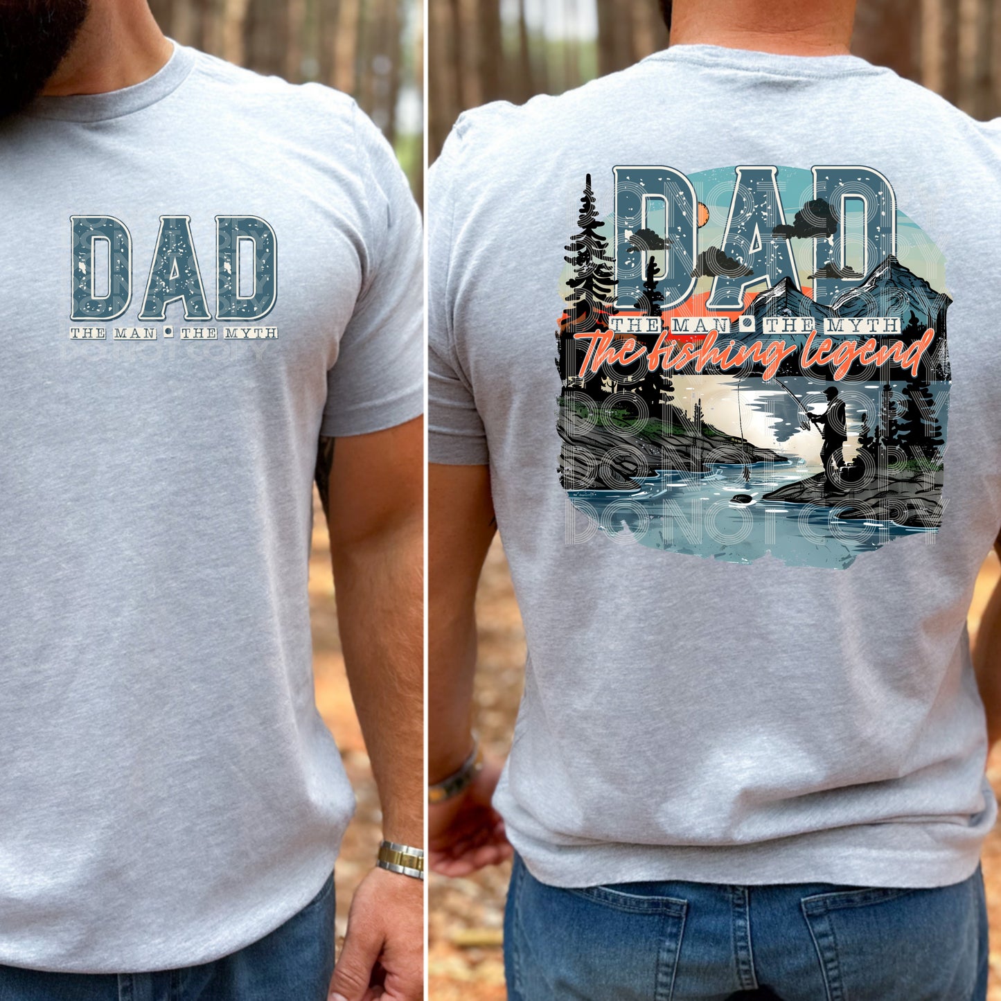 Dad-The man, the myth, the fishing legend (front)