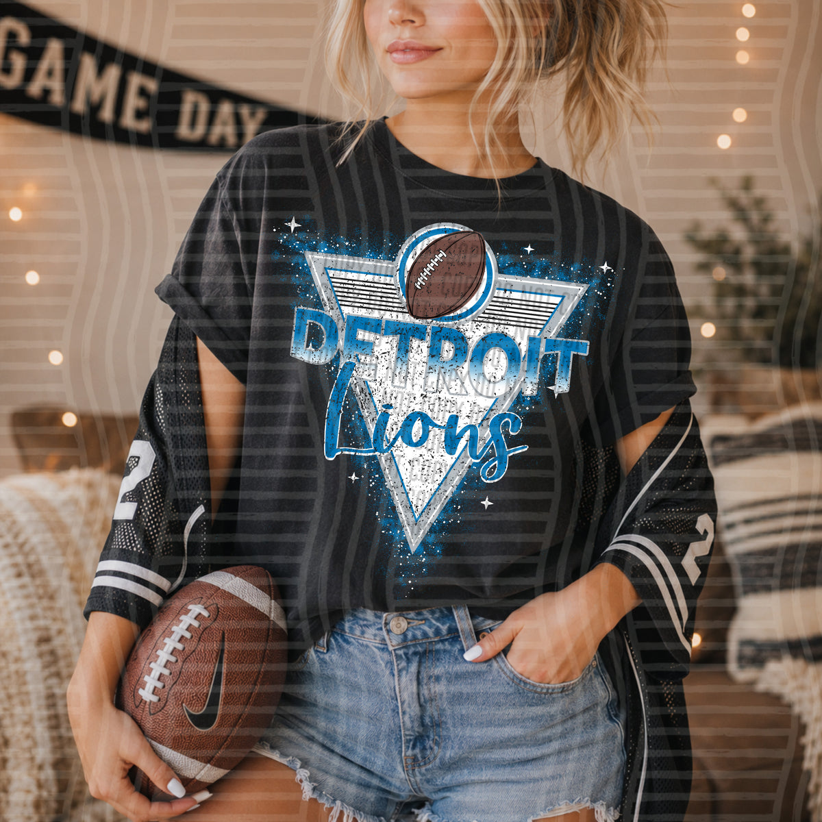 NFL Triangle Badge - Detroit Lions