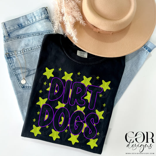 Dirt Dogs Yellow Stars