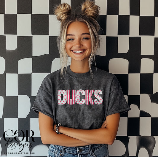 Ducks Heart Letters