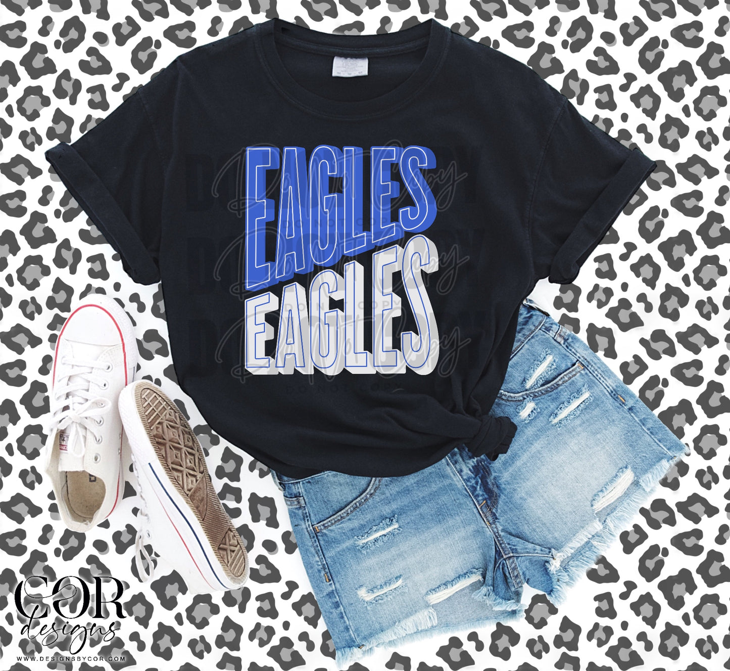Eagles Blue And White