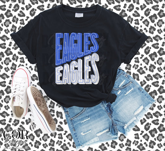 Eagles Blue And White
