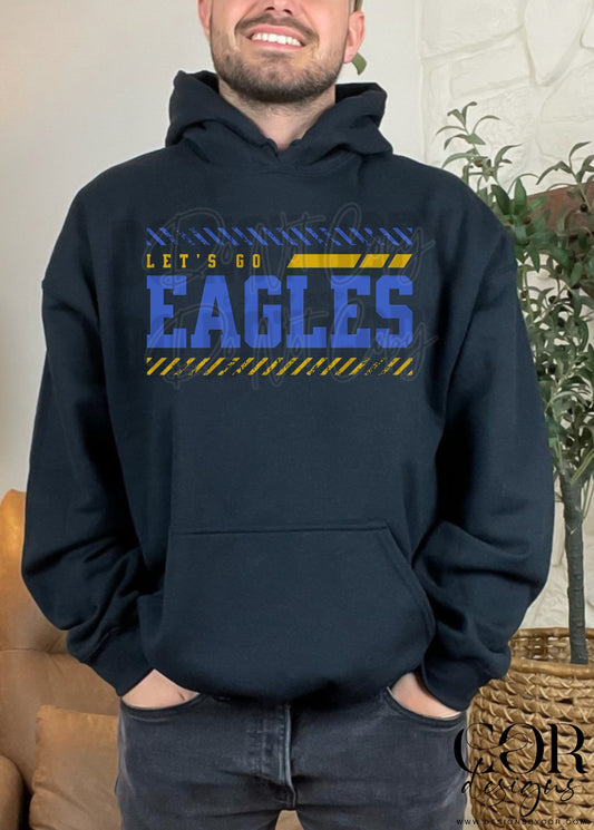 Lets Go Eagles Yellow And Blue