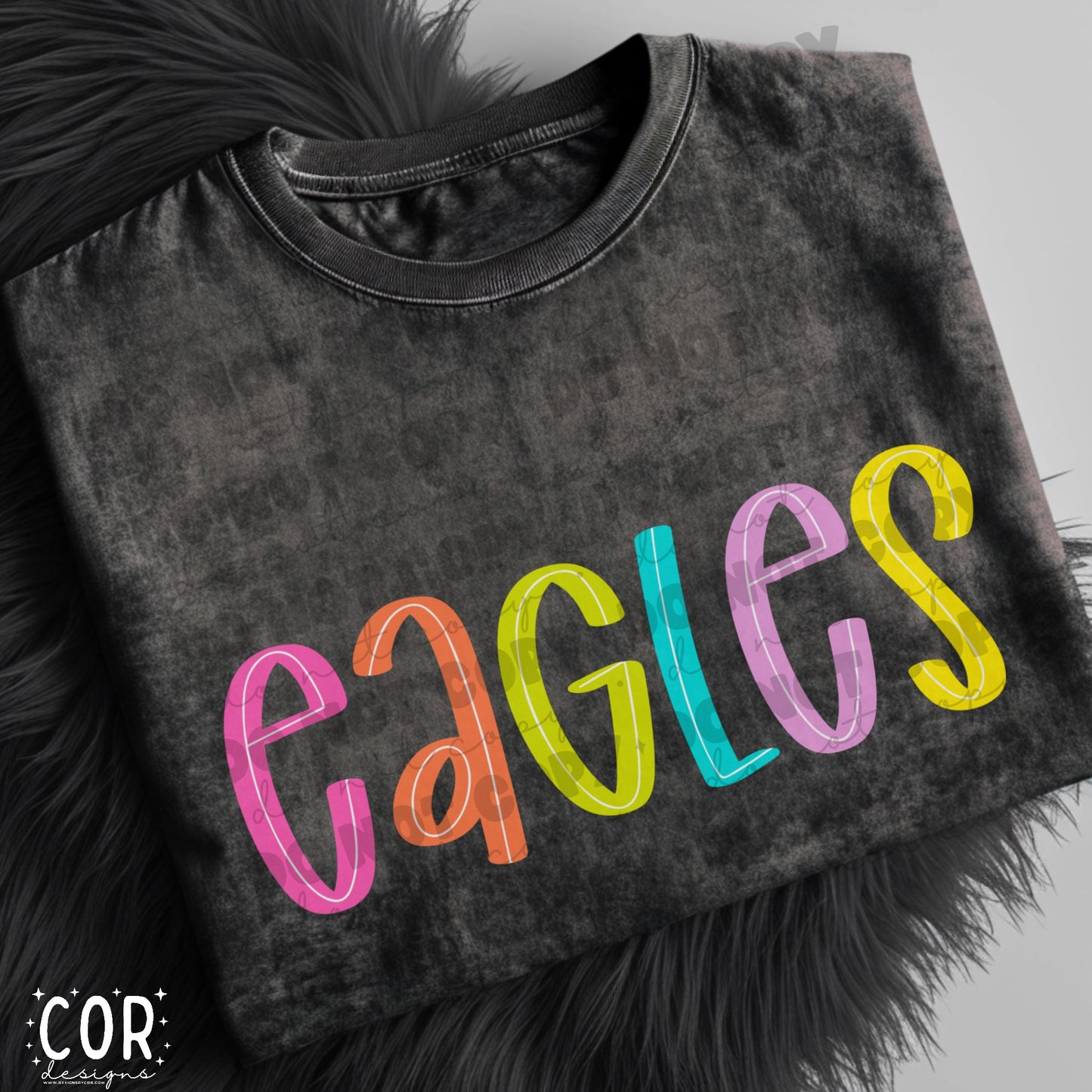 Eagles Colorful Letters
