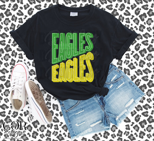 Eagles Green and Yellow