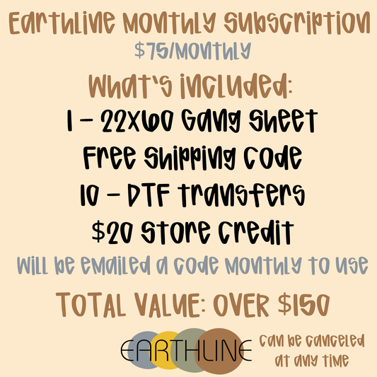 Earthline Monthly Subscription