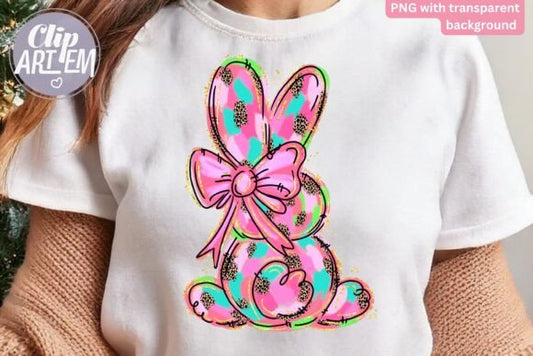 Easter Bunny Pink Bow