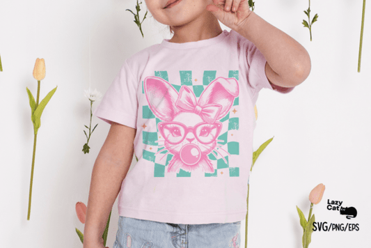 Easter Rabbit With Glasses Pink