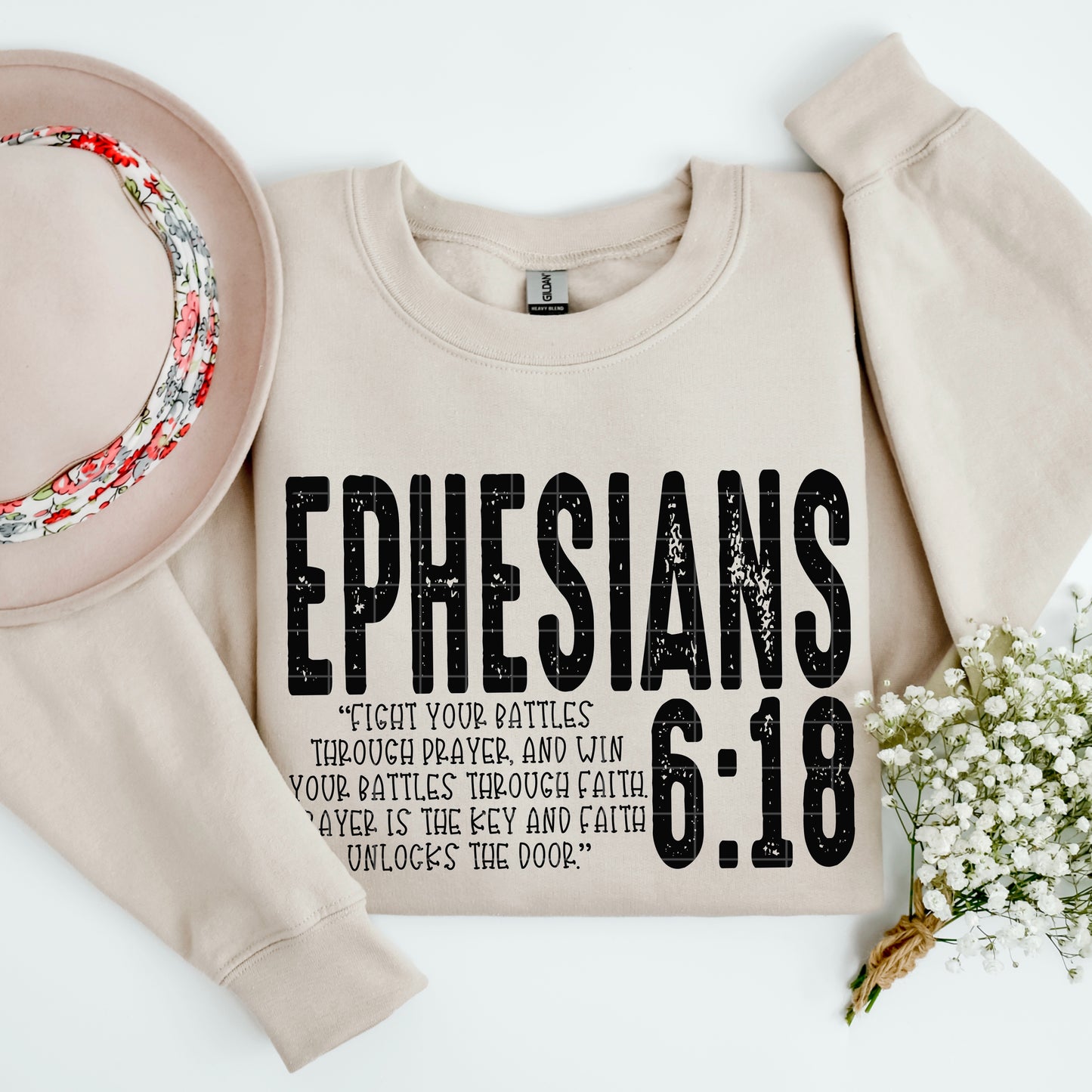 EPHESIANS 6:18 (BLACK LETTERING)